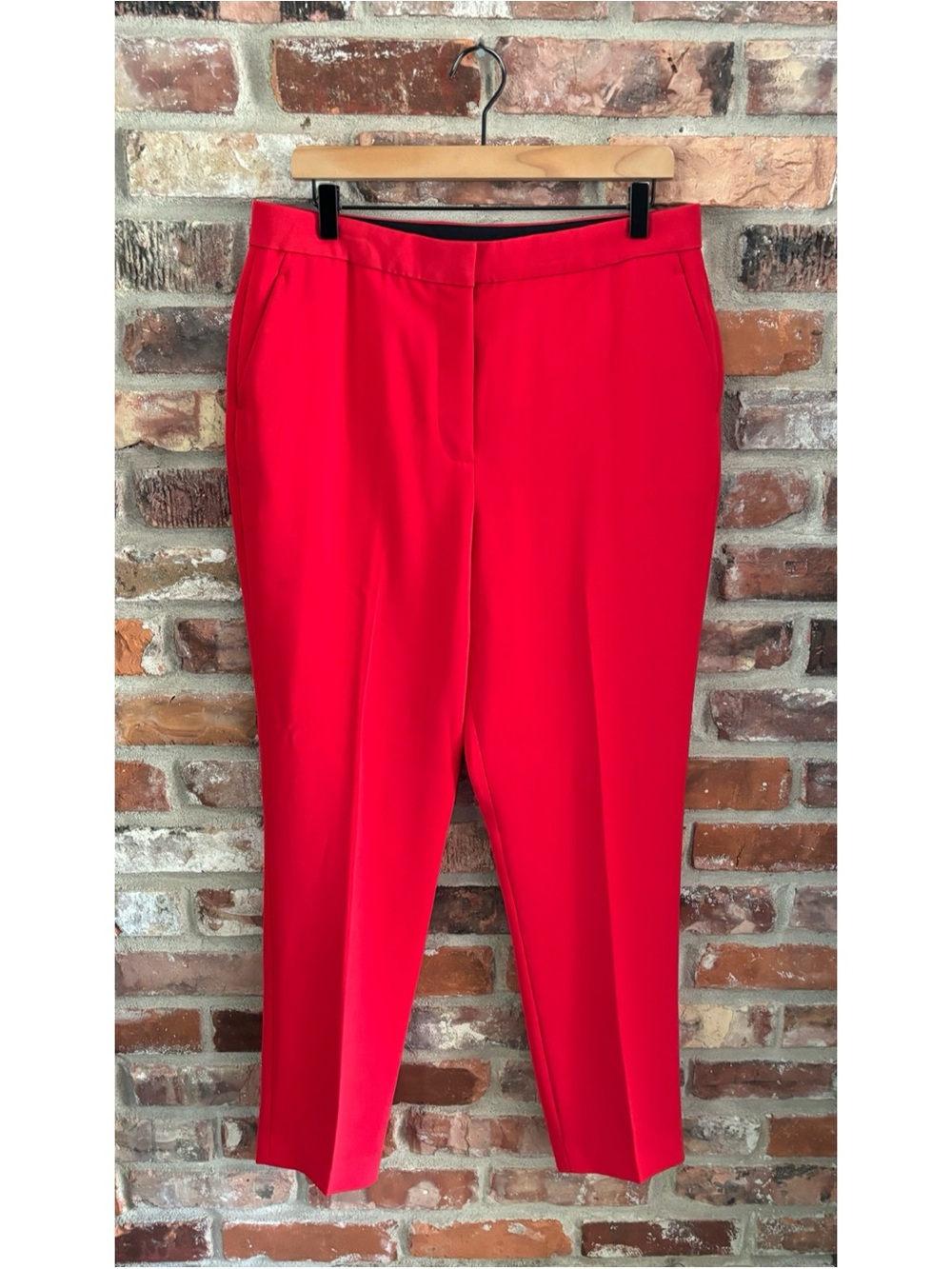 Rag & Bone Red Cotton Blend Trouser Pants, 12